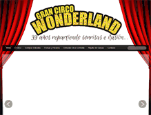 Tablet Screenshot of circowonderland.com